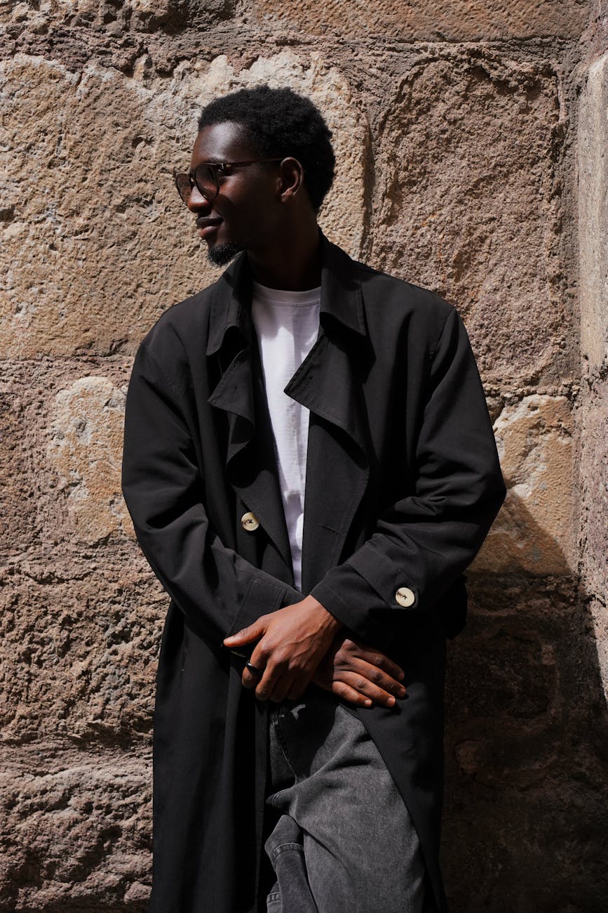Model wearing Outsider jacket